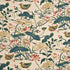 Heron & Lotus Flower fabric in indigo/pink color - pattern BP10307.2.0 - by G P & J Baker in the Emperor&