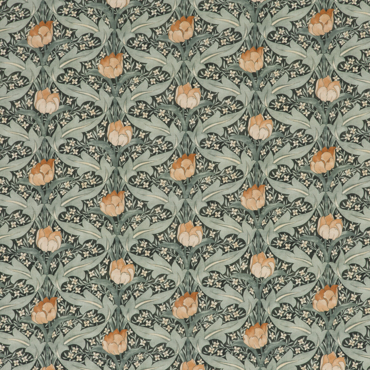 Tulip & Jasmine fabric in teal color - pattern BP10622.3.0 - by G P & J Baker in the Originals V collection