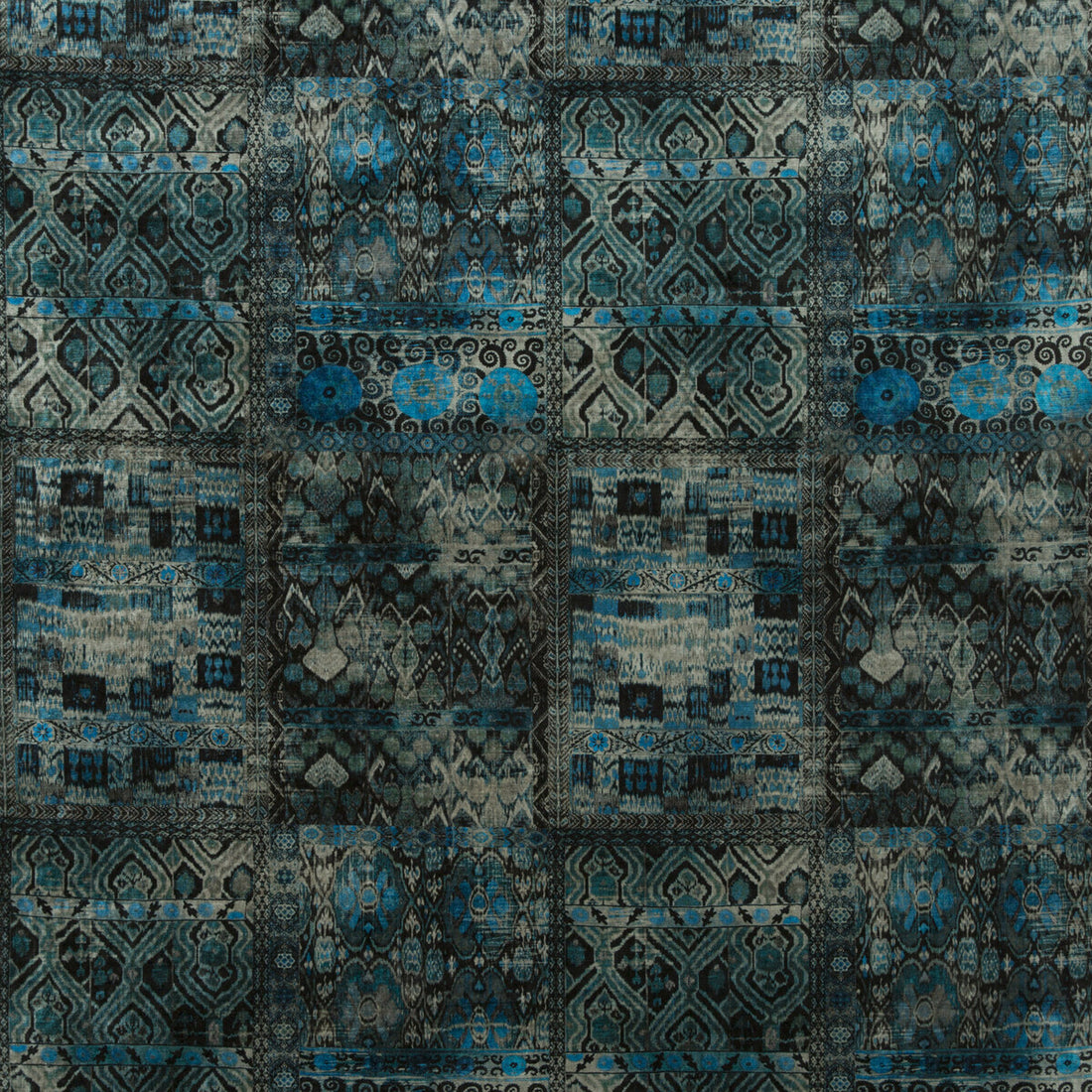 Rio fabric in indigo color - pattern BP10628.2.0 - by G P &amp; J Baker in the Rio Velvets collection