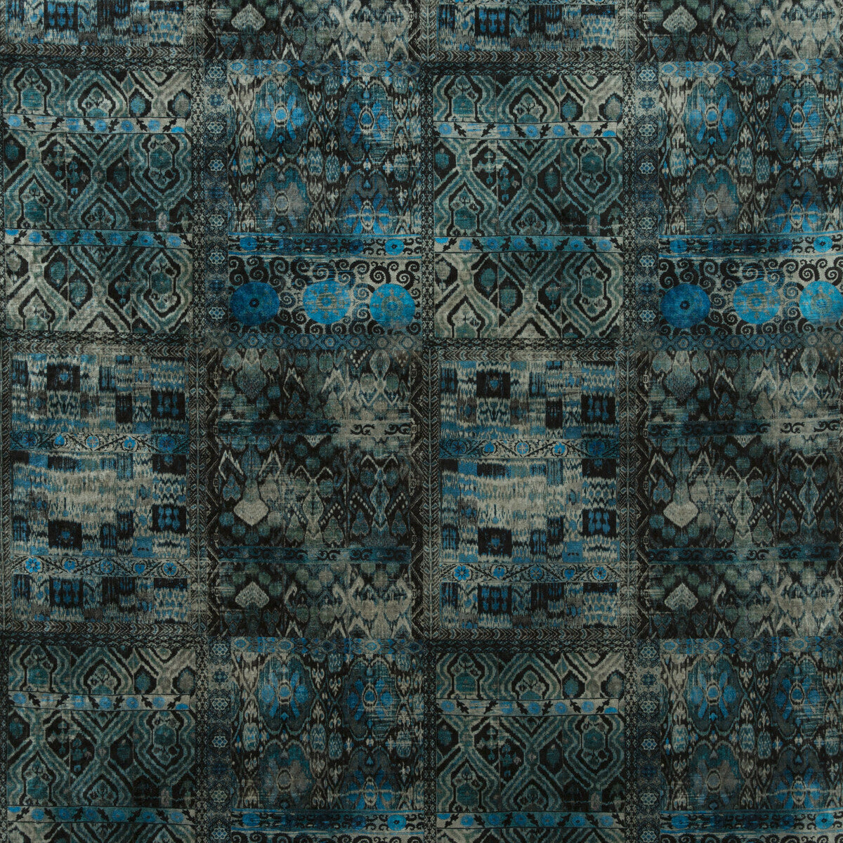 Rio fabric in indigo color - pattern BP10628.2.0 - by G P & J Baker in the Rio Velvets collection