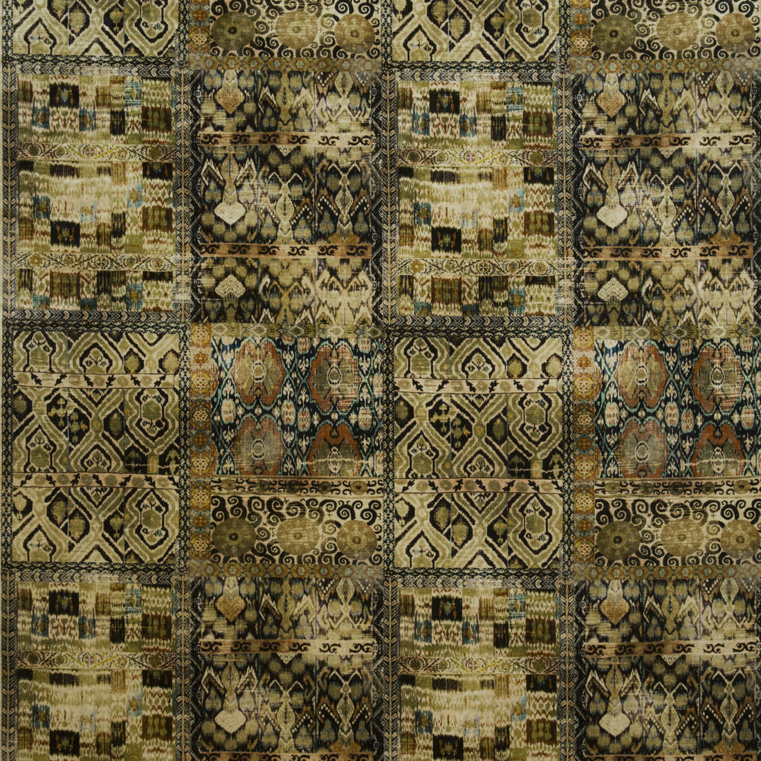 Rio fabric in olive/ebony color - pattern BP10628.4.0 - by G P &amp; J Baker in the Rio Velvets collection