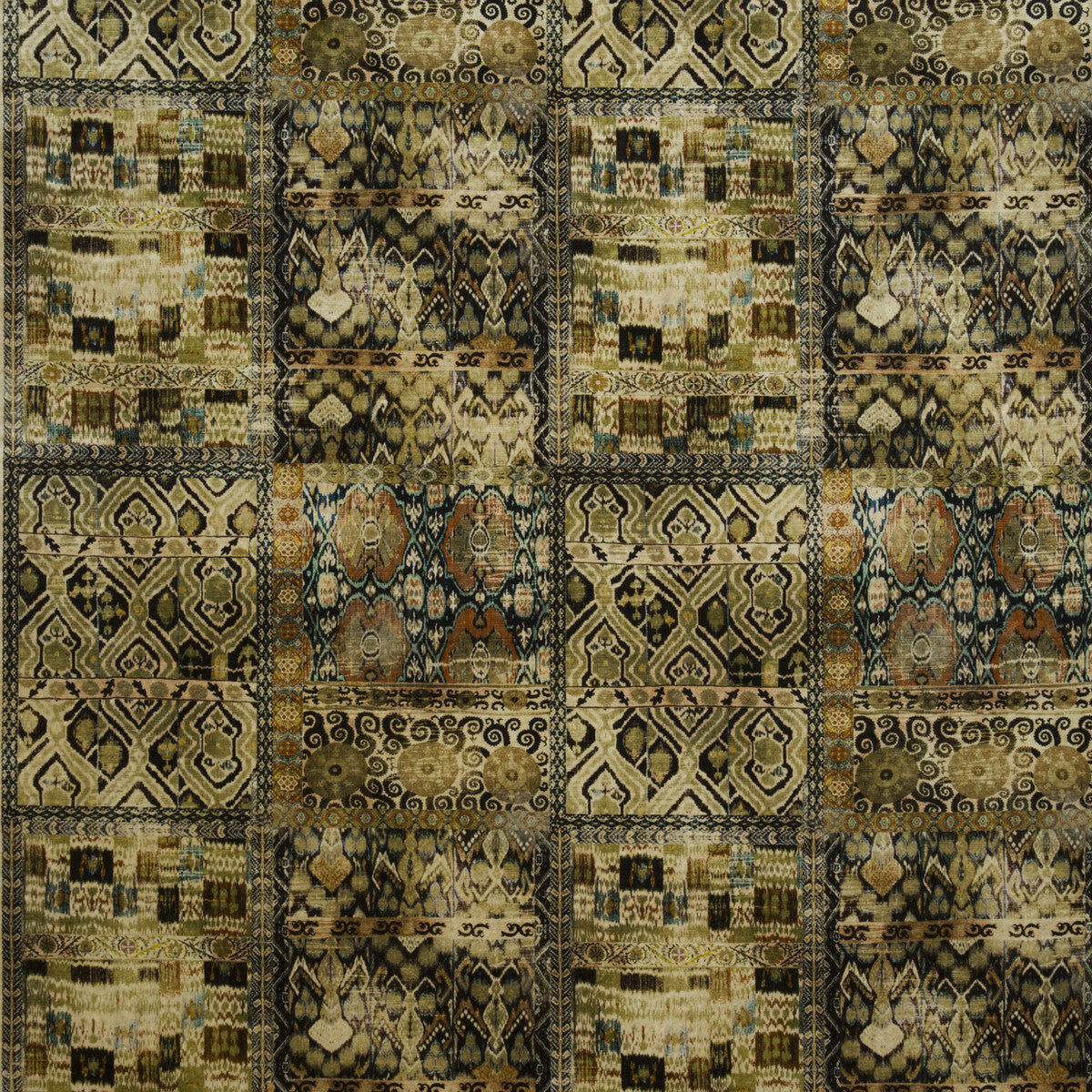 Rio fabric in olive/ebony color - pattern BP10628.4.0 - by G P & J Baker in the Rio Velvets collection