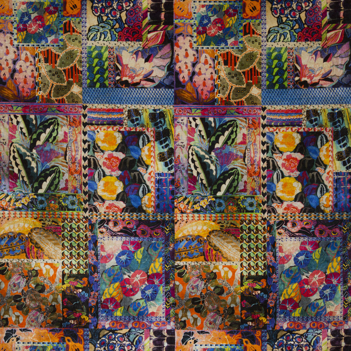 Barcelona fabric in multi color - pattern BP10629.1.0 - by G P & J Baker in the Rio Velvets collection
