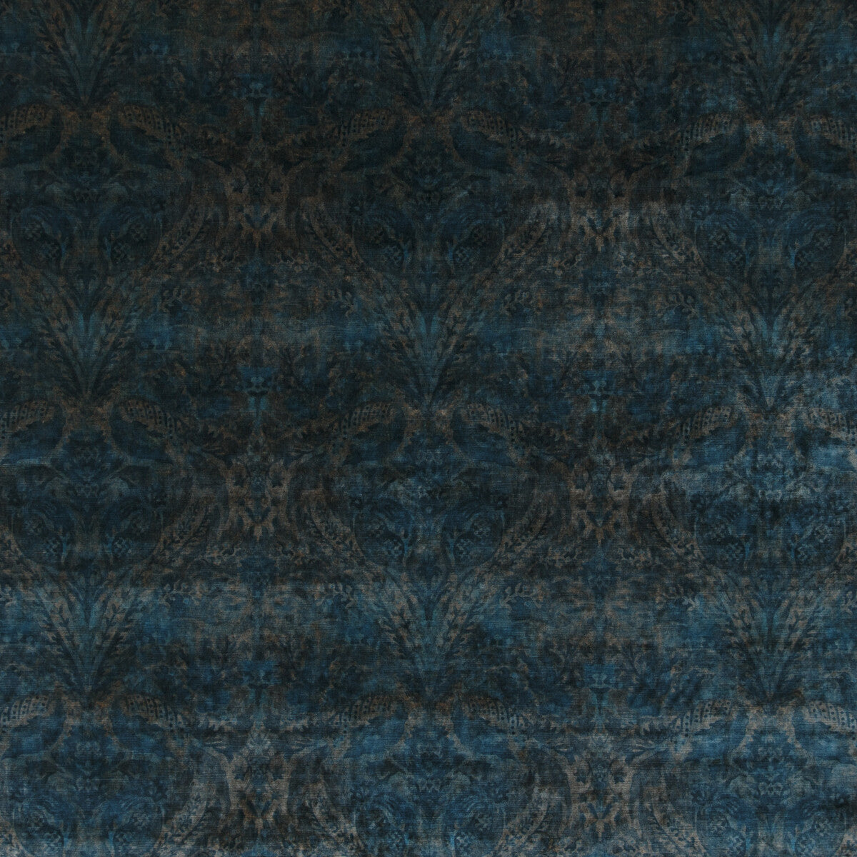 Royal Damask Velvet fabric in sapphire color - pattern BP10646.2.0 - by G P & J Baker in the Historic Royal Palaces collection