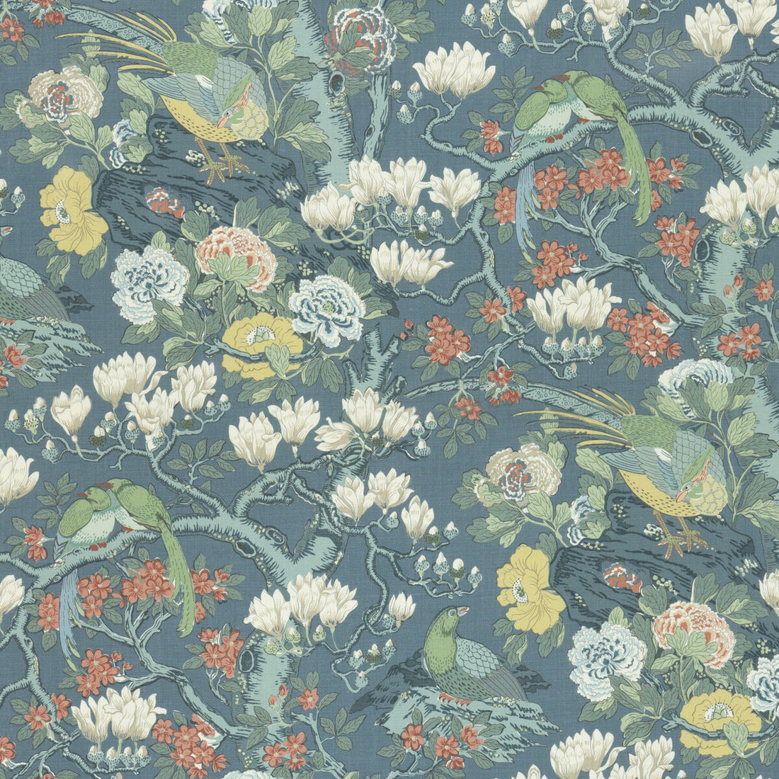 Rockbird Signature fabric in teal color - pattern BP10773.1.0 - by G P &amp; J Baker in the Signature Prints collection