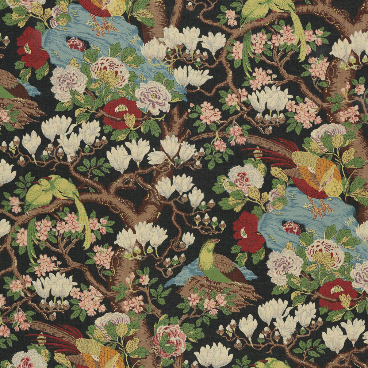 Rockbird Signature fabric in indigo color - pattern BP10773.2.0 - by G P & J Baker in the Signature Prints collection