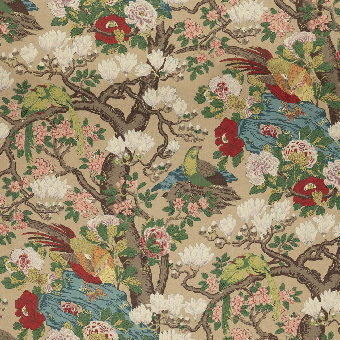 Rockbird Signature fabric in multi color - pattern BP10773.5.0 - by G P &amp; J Baker in the Signature Prints collection