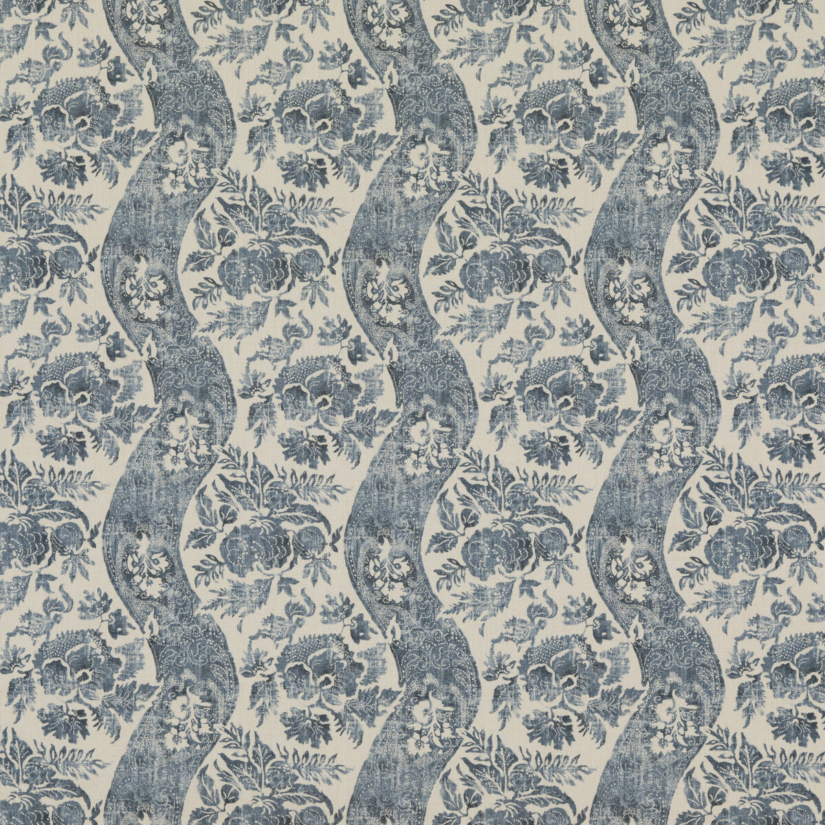 Caldbeck fabric in indigo/linen color - pattern BP10776.2.0 - by G P &amp; J Baker in the Signature Prints collection