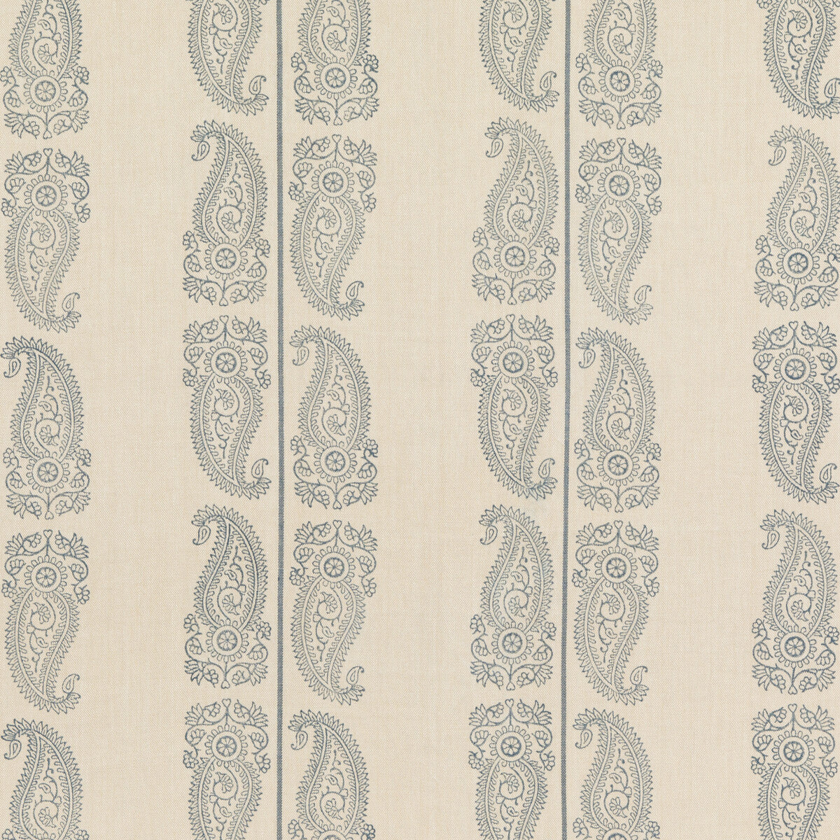 Cromer Paisley fabric in indigo color - pattern BP10796.2.0 - by G P & J Baker in the Artisan II collection