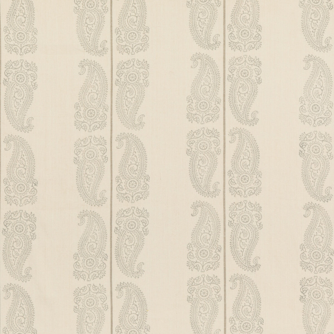 Cromer Paisley fabric in dove color - pattern BP10796.3.0 - by G P &amp; J Baker in the Artisan II collection