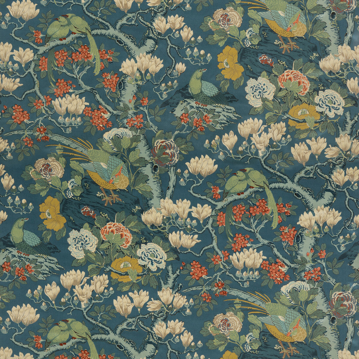 Rockbird Velvet fabric in teal color - pattern BP10815.2.0 - by G P & J Baker in the Signature Velvets collection