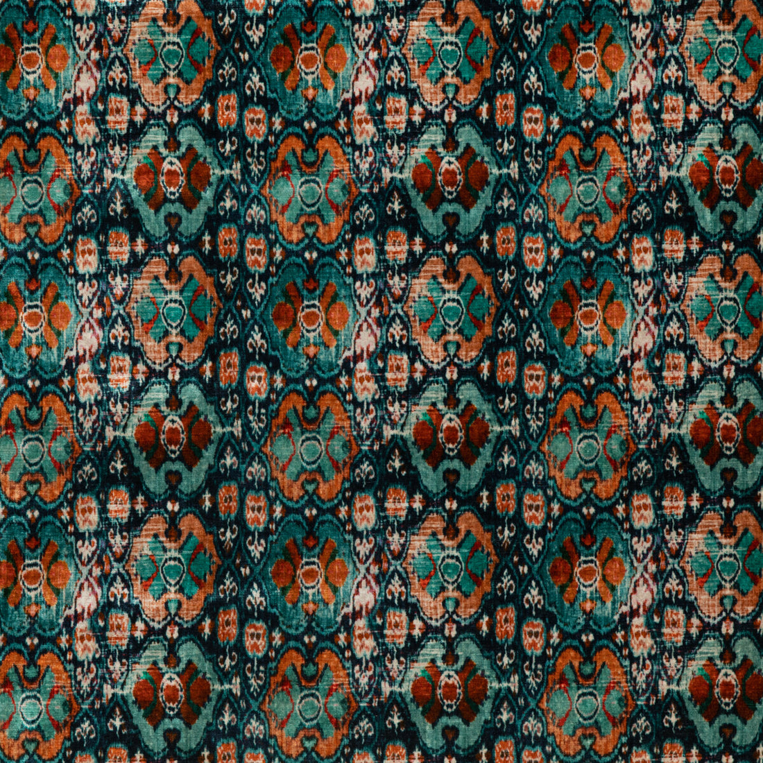 Petropolis fabric in teal color - pattern BP10816.1.0 - by G P &amp; J Baker in the Signature Velvets collection