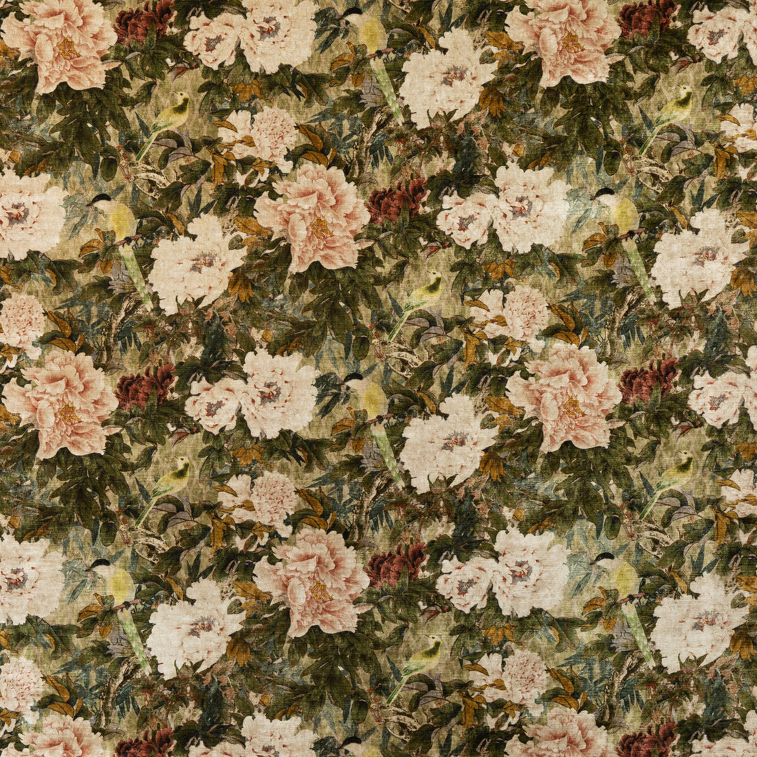 Oriental Garden fabric in mole color - pattern BP10817.1.0 - by G P &amp; J Baker in the Signature Velvets collection