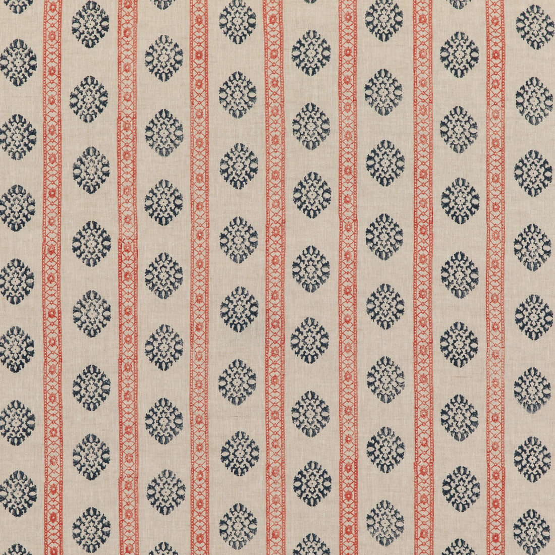 Alma fabric in red/indigo color - pattern BP10821.1.0 - by G P &amp; J Baker in the Coromandel Small Prints collection