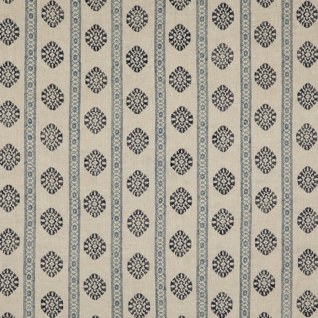 Alma fabric in indigo color - pattern BP10821.2.0 - by G P &amp; J Baker in the Coromandel Small Prints collection