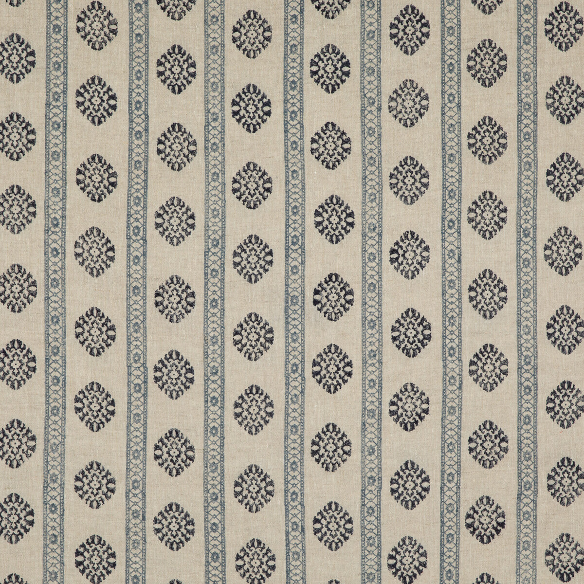 Alma fabric in indigo color - pattern BP10821.2.0 - by G P & J Baker in the Coromandel Small Prints collection