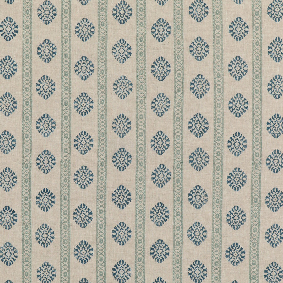 Alma fabric in aqua color - pattern BP10821.4.0 - by G P &amp; J Baker in the Coromandel Small Prints collection