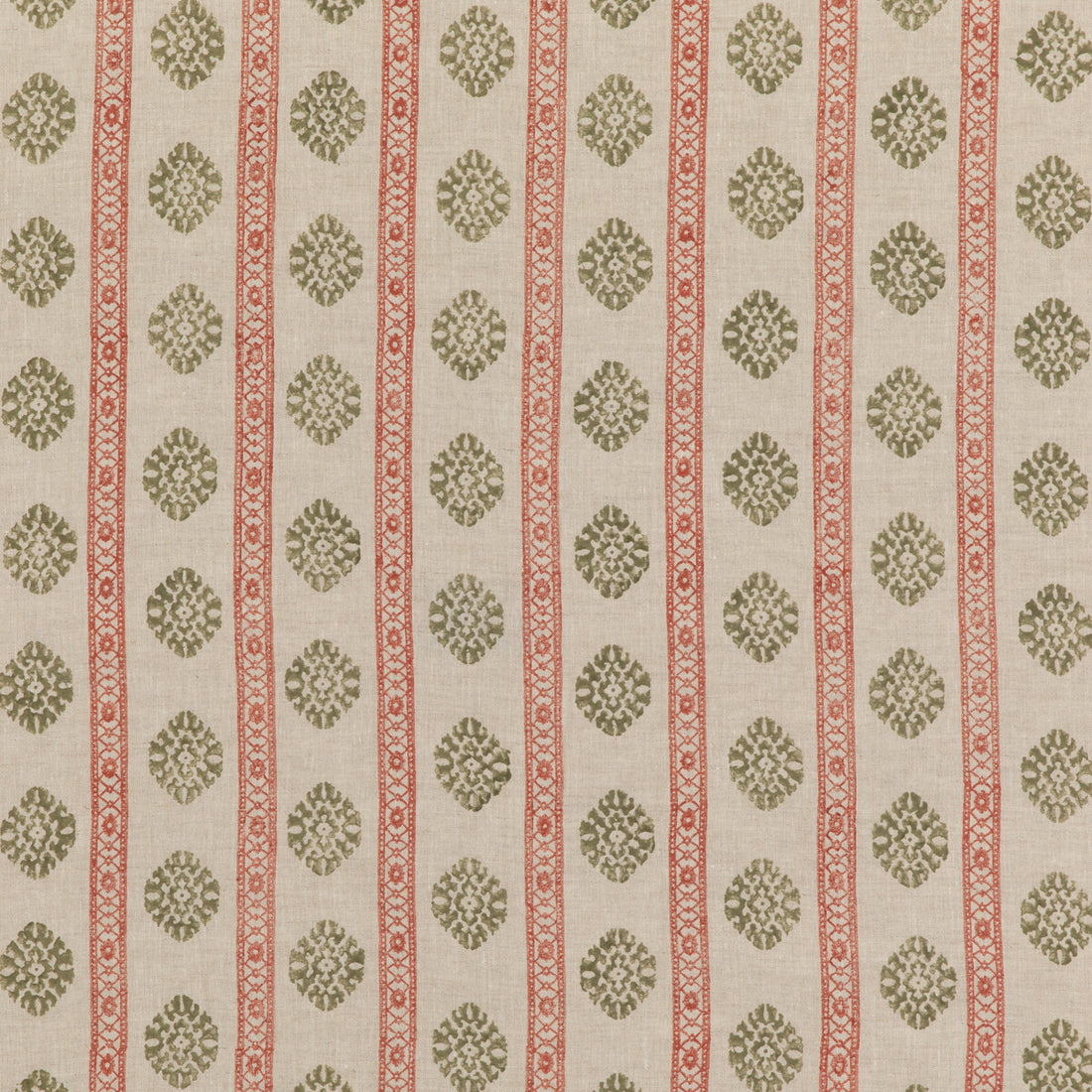 Alma fabric in red/green color - pattern BP10821.5.0 - by G P &amp; J Baker in the Coromandel Small Prints collection