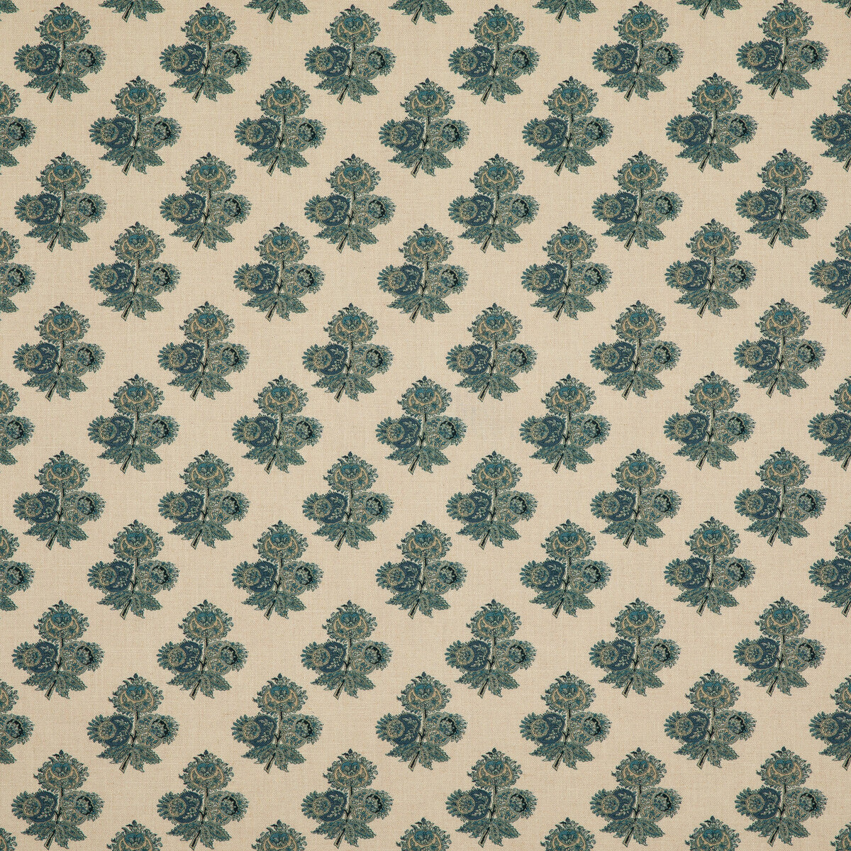 Poppy Paisley fabric in indigo color - pattern BP10823.2.0 - by G P & J Baker in the Coromandel Small Prints collection