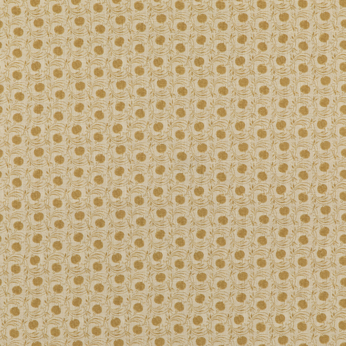 Seed Pod fabric in ochre color - pattern BP10824.3.0 - by G P &amp; J Baker in the Coromandel Small Prints collection