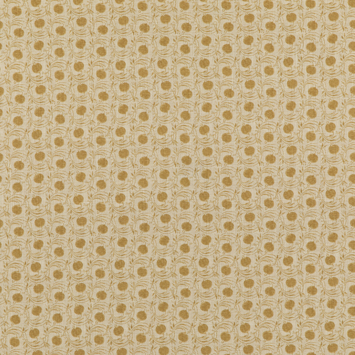 Seed Pod fabric in ochre color - pattern BP10824.3.0 - by G P & J Baker in the Coromandel Small Prints collection