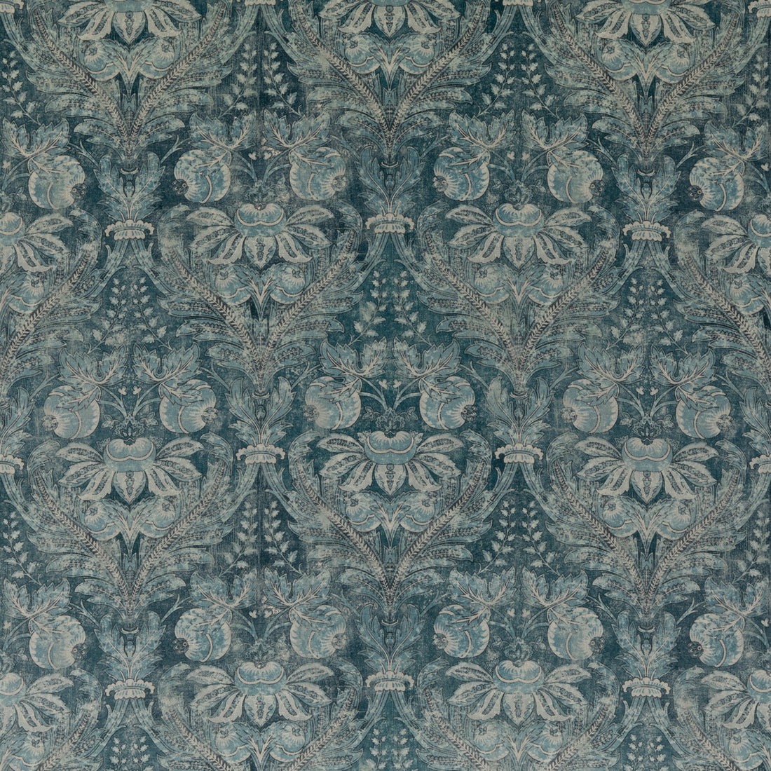 Lapura Velvet fabric in blue color - pattern BP10829.1.0 - by G P &amp; J Baker in the Coromandel collection