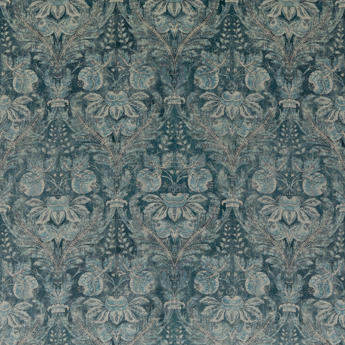 Lapura Velvet fabric in blue color - pattern BP10829.1.0 - by G P & J Baker in the Coromandel collection