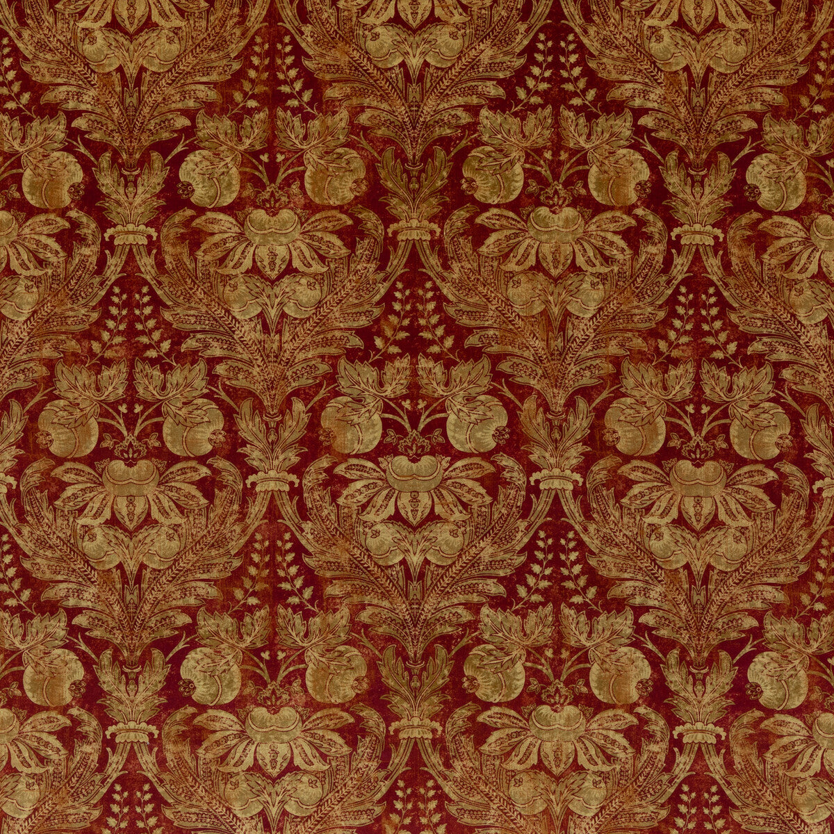 Lapura Velvet fabric in indian red color - pattern BP10829.2.0 - by G P & J Baker in the Coromandel collection