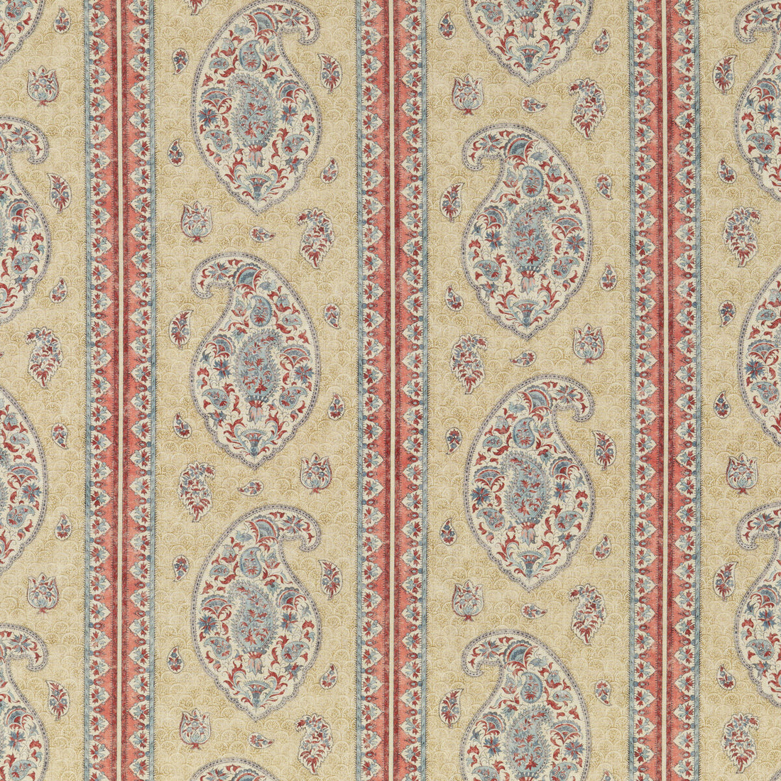Coromandel fabric in red/blue color - pattern BP10831.1.0 - by G P &amp; J Baker in the Coromandel collection