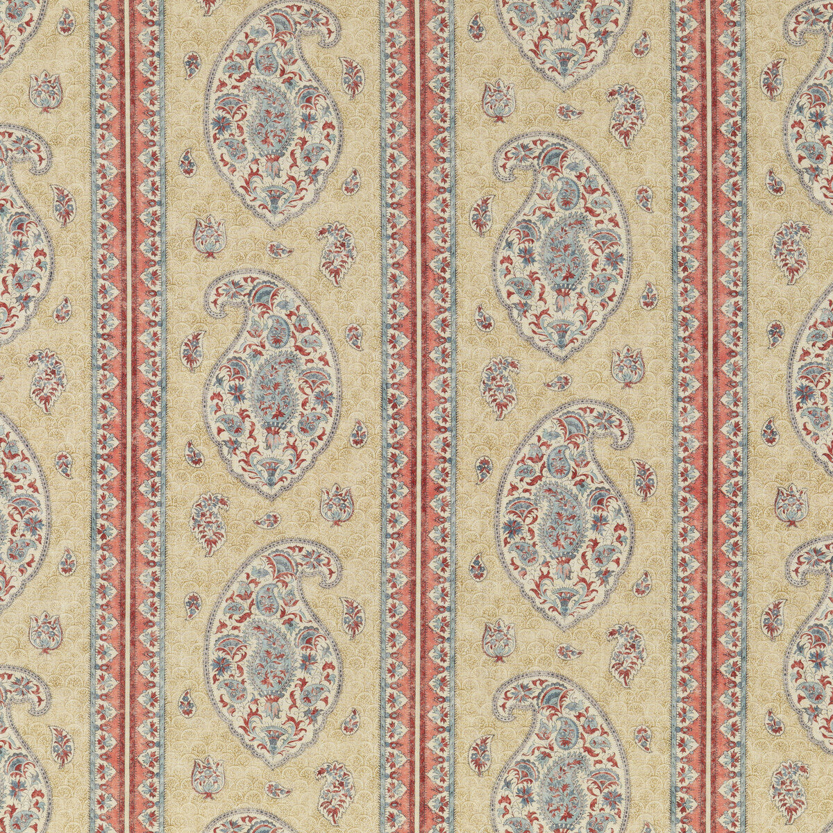 Coromandel fabric in red/blue color - pattern BP10831.1.0 - by G P & J Baker in the Coromandel collection