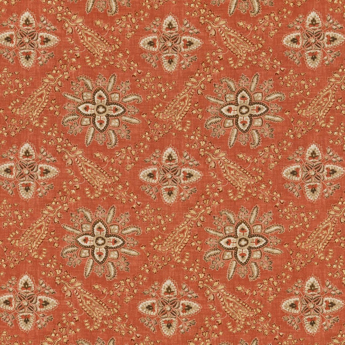 Cashmira fabric in red color - pattern BP10836.2.0 - by G P &amp; J Baker in the Coromandel collection