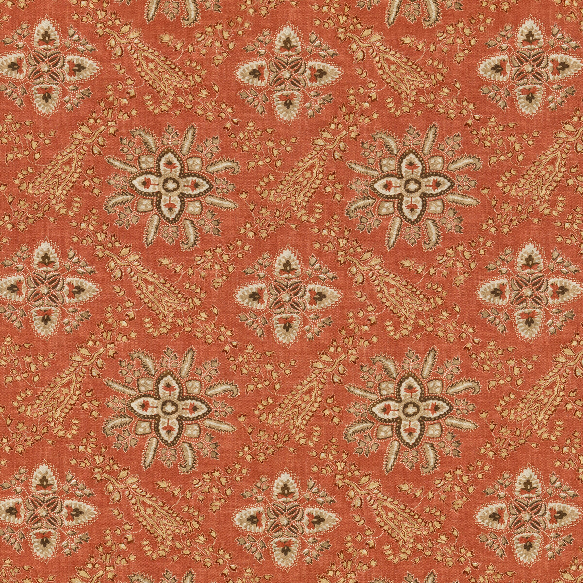 Cashmira fabric in red color - pattern BP10836.2.0 - by G P & J Baker in the Coromandel collection