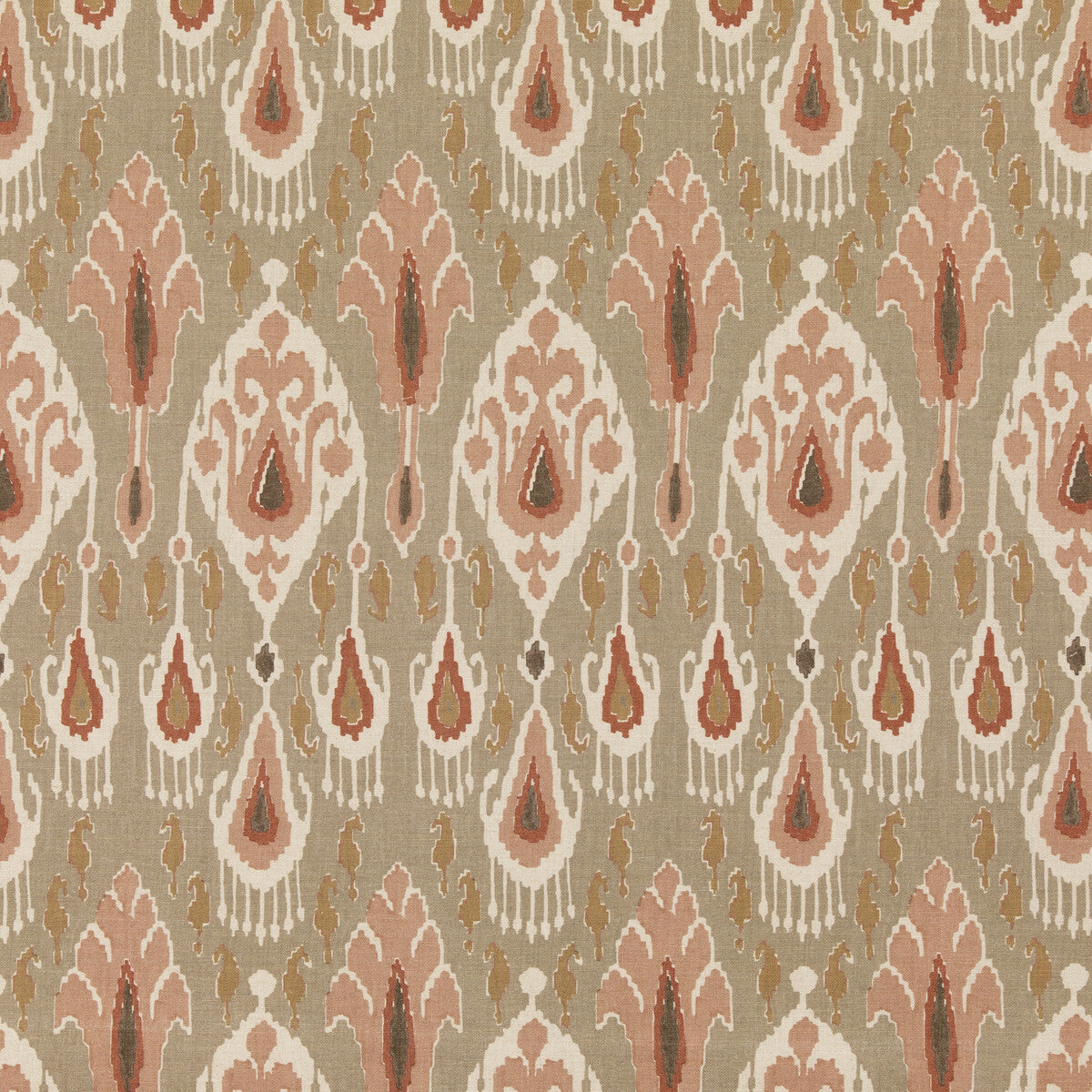 Ikat Bokhara fabric in neutral color - pattern BP10853.5.0 - by G P & J Baker in the Chifu collection