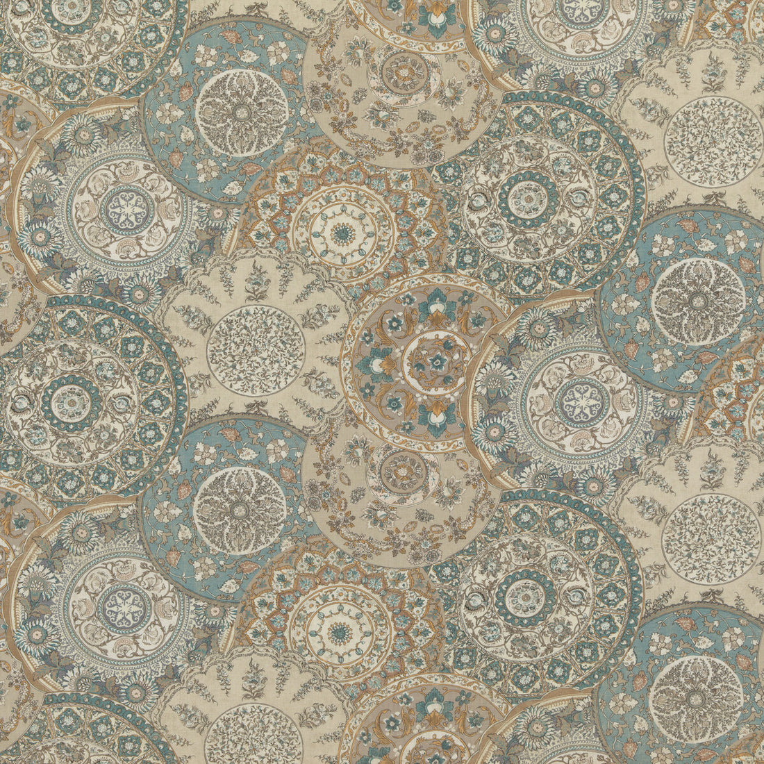Imari fabric in soft blue color - pattern BP10856.2.0 - by G P &amp; J Baker in the Chifu collection
