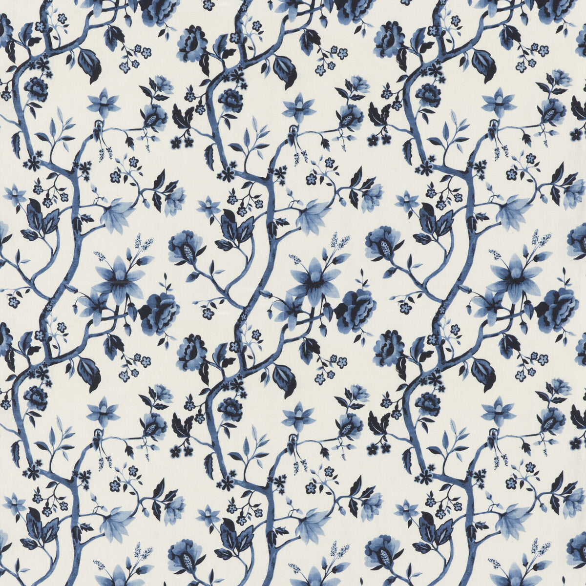 Petworth fabric in indigo color - pattern BP10910.1.0 - by G P & J Baker in the Portobello collection