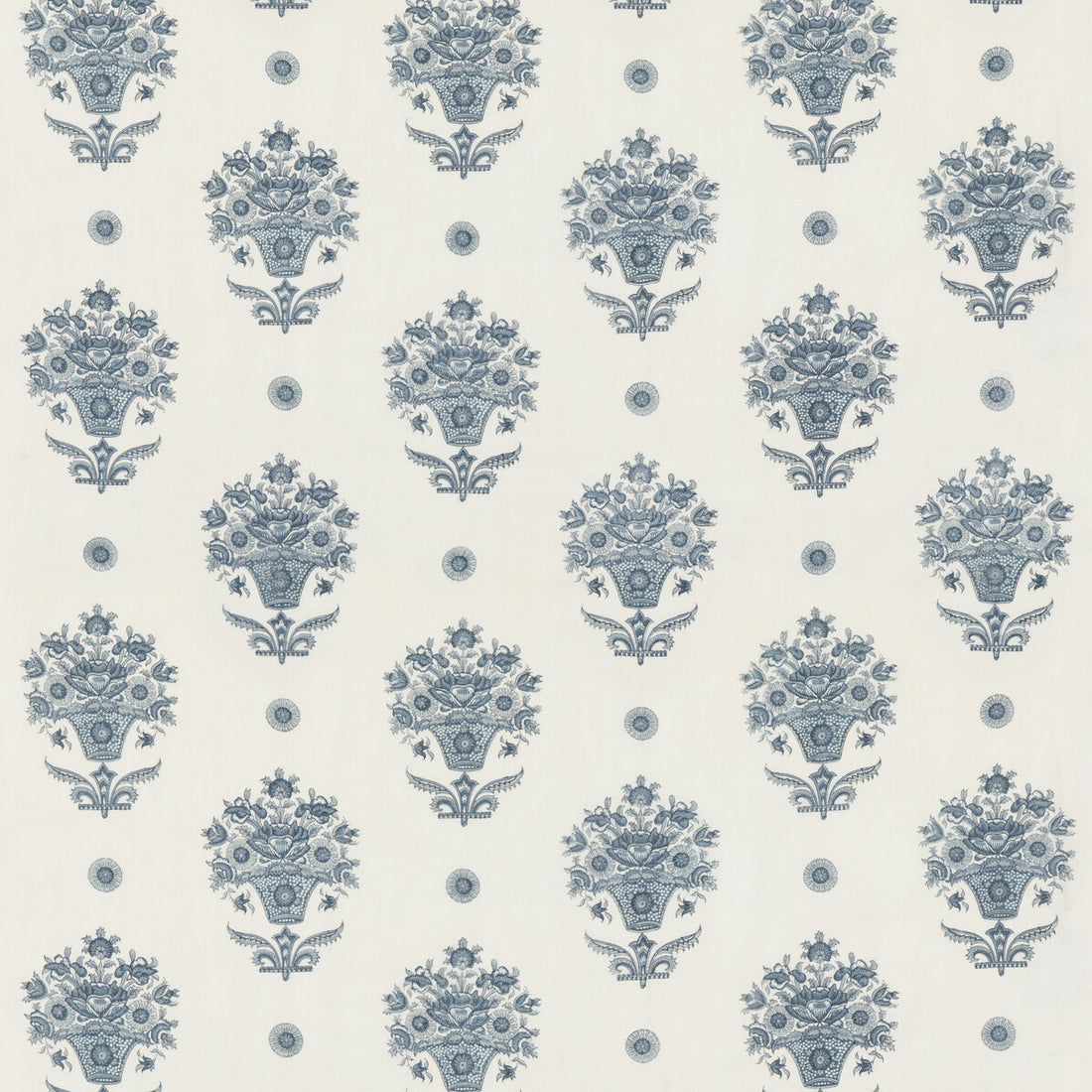 Pondicherry fabric in indigo color - pattern BP10913.1.0 - by G P &amp; J Baker in the Portobello collection