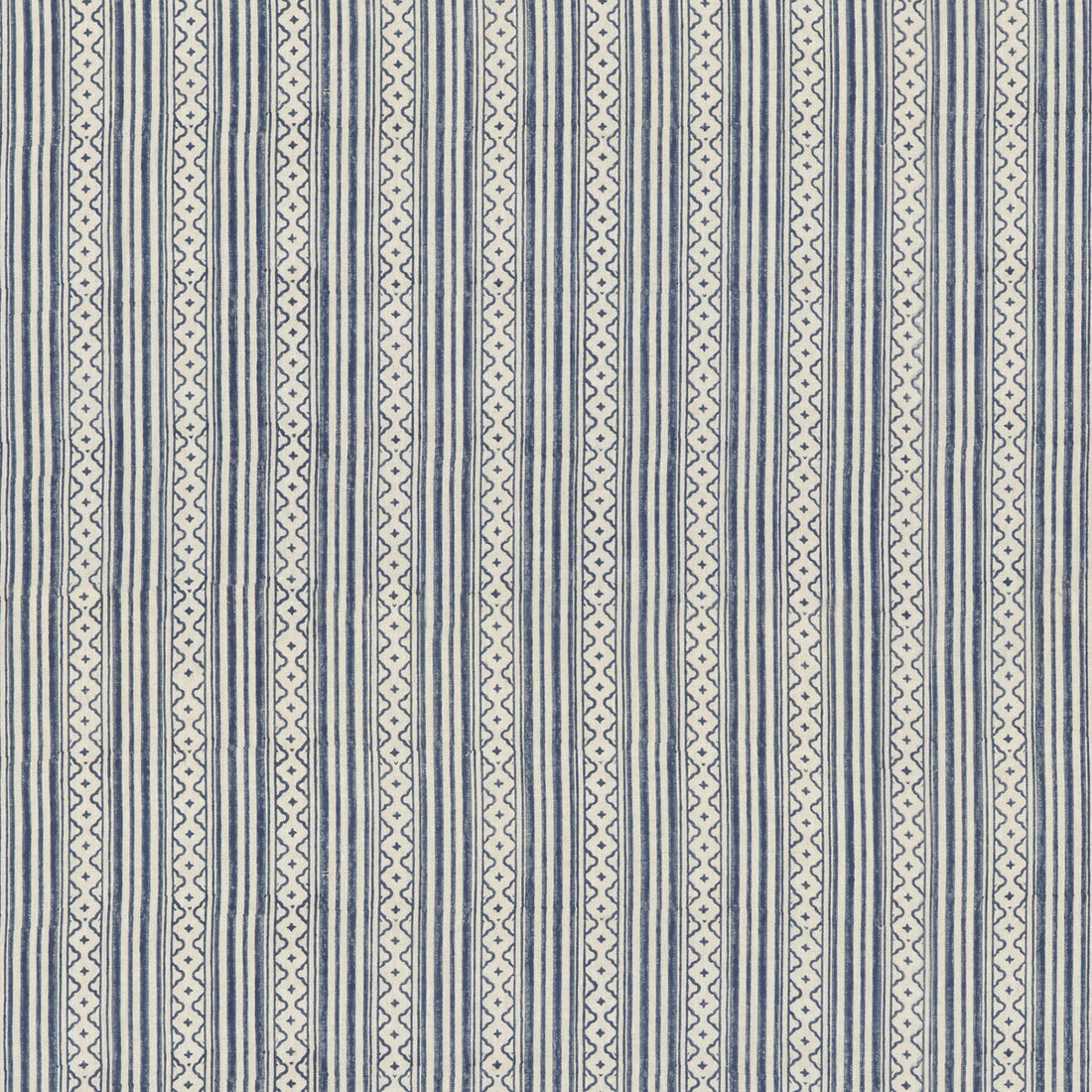 Ebury Stripe fabric in blue color - pattern BP10914.1.0 - by G P &amp; J Baker in the Portobello collection