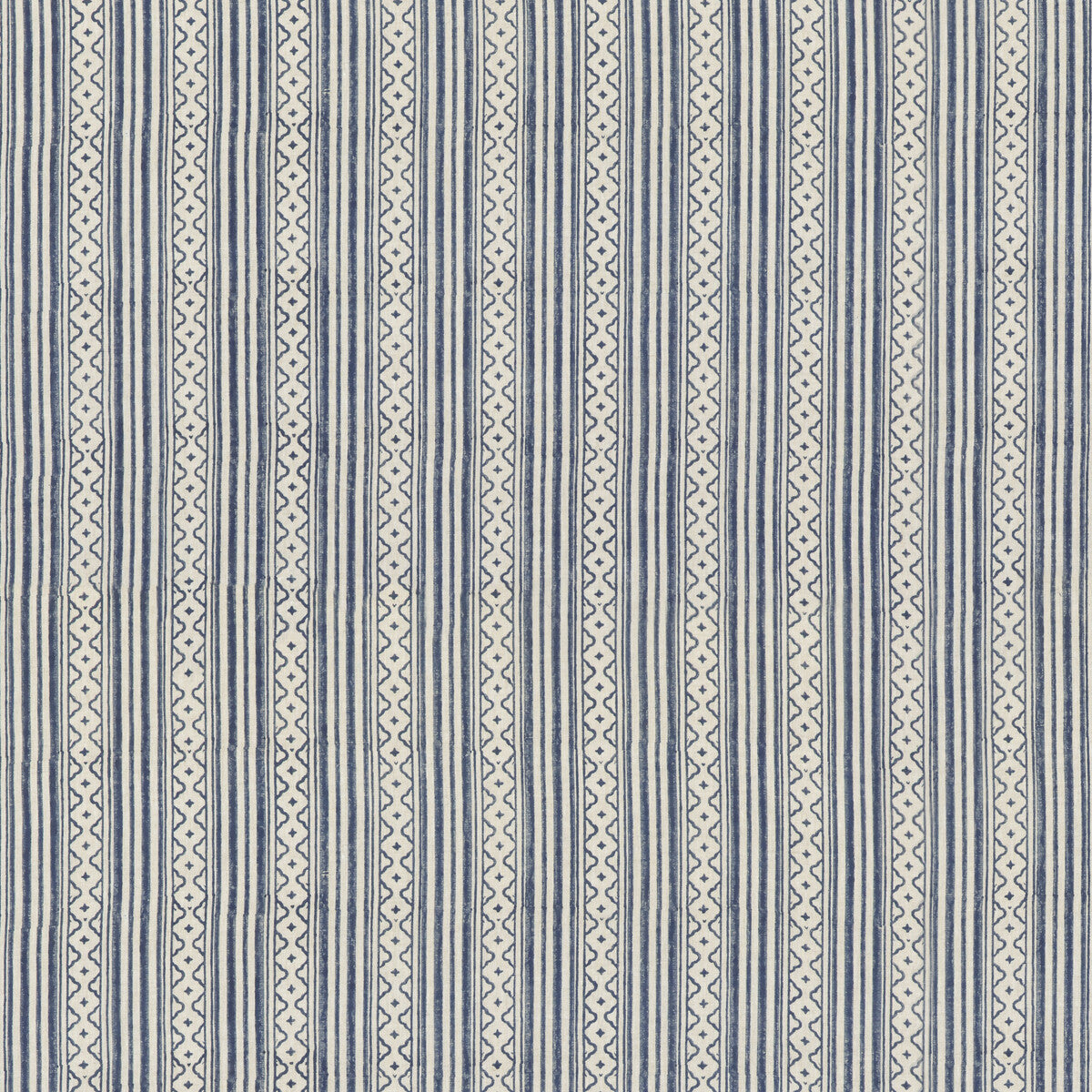 Ebury Stripe fabric in blue color - pattern BP10914.1.0 - by G P & J Baker in the Portobello collection