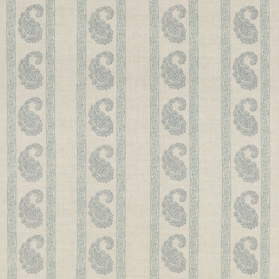 Vintage Paisley fabric in blue color - pattern BP10919.1.0 - by G P &amp; J Baker in the Portobello collection