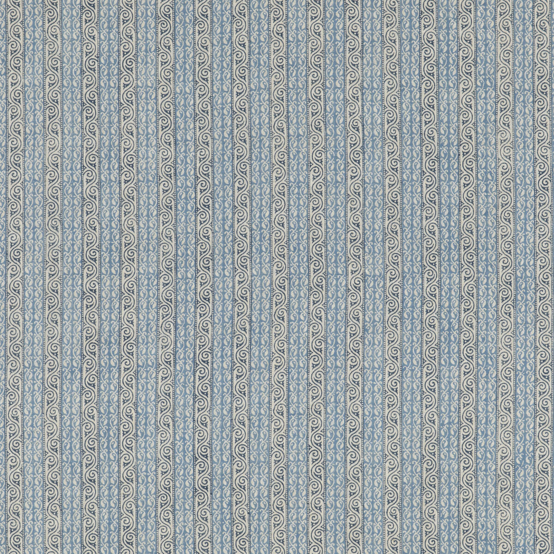 Tetbury Stripe fabric in blue color - pattern BP10921.1.0 - by G P &amp; J Baker in the Portobello collection