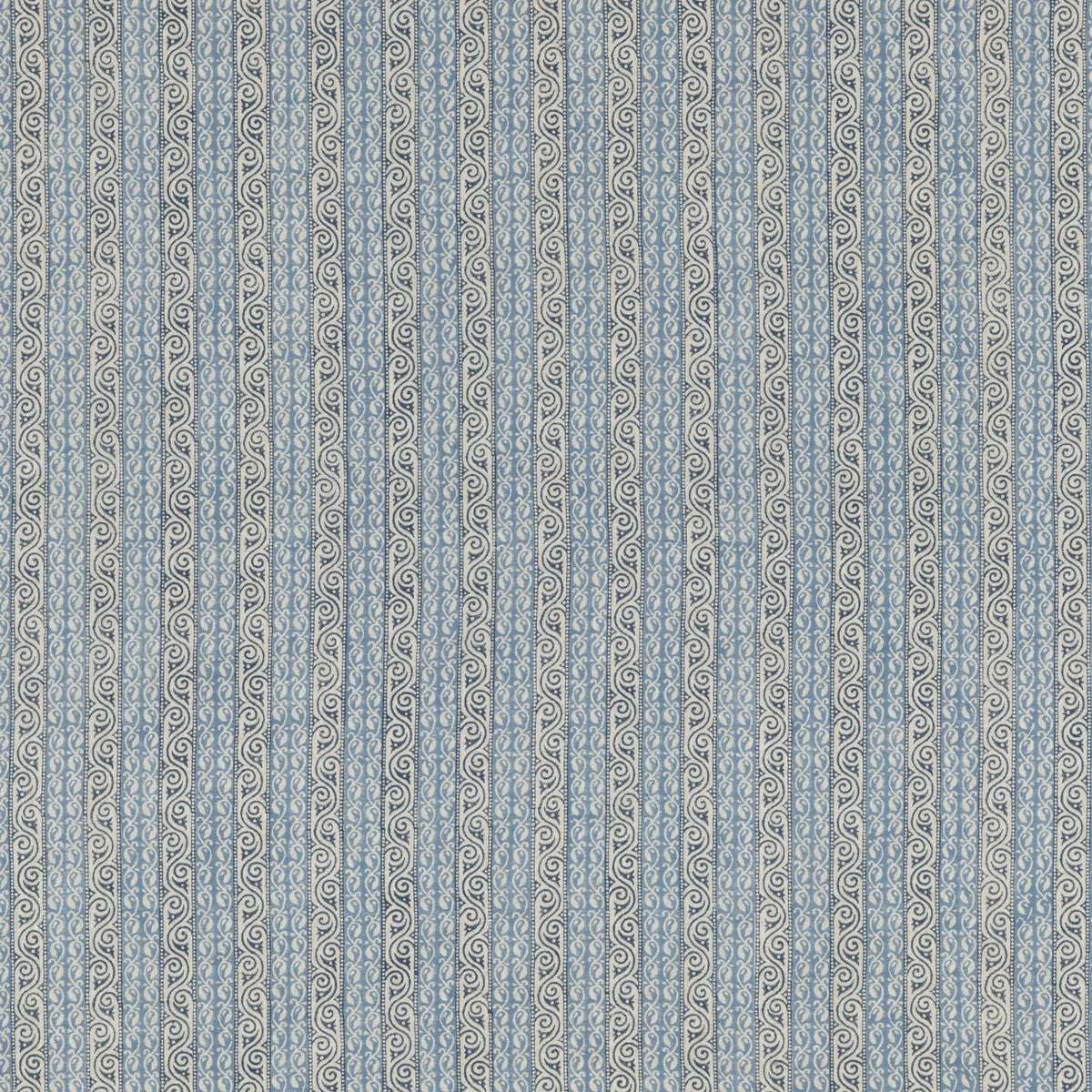 Tetbury Stripe fabric in blue color - pattern BP10921.1.0 - by G P & J Baker in the Portobello collection