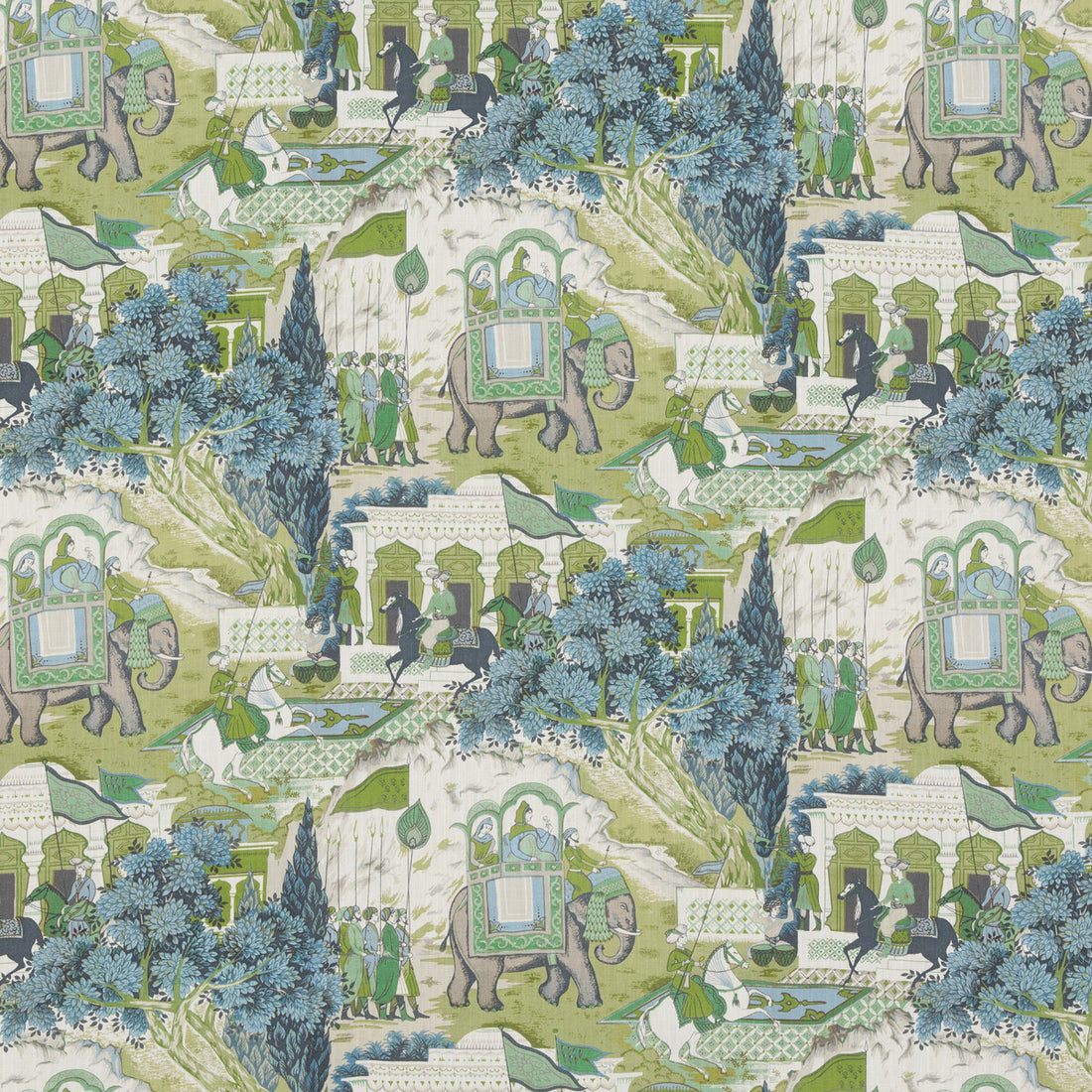 Shalimar fabric in teal color - pattern BP10927.2.0 - by G P &amp; J Baker in the Caspian collection
