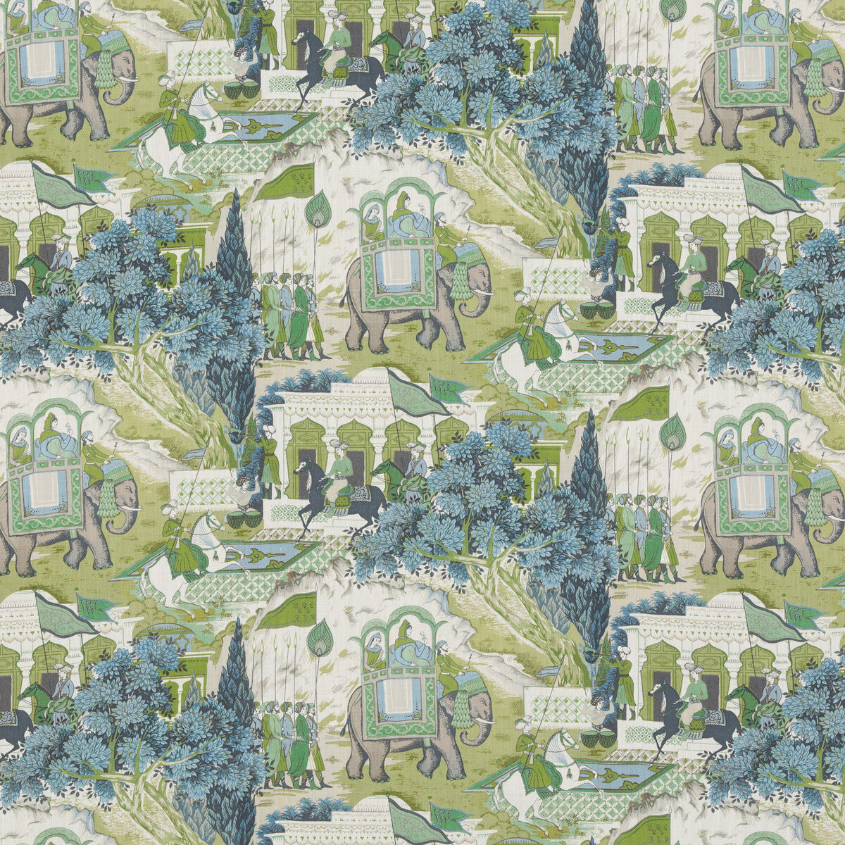 Shalimar fabric in teal color - pattern BP10927.2.0 - by G P & J Baker in the Caspian collection