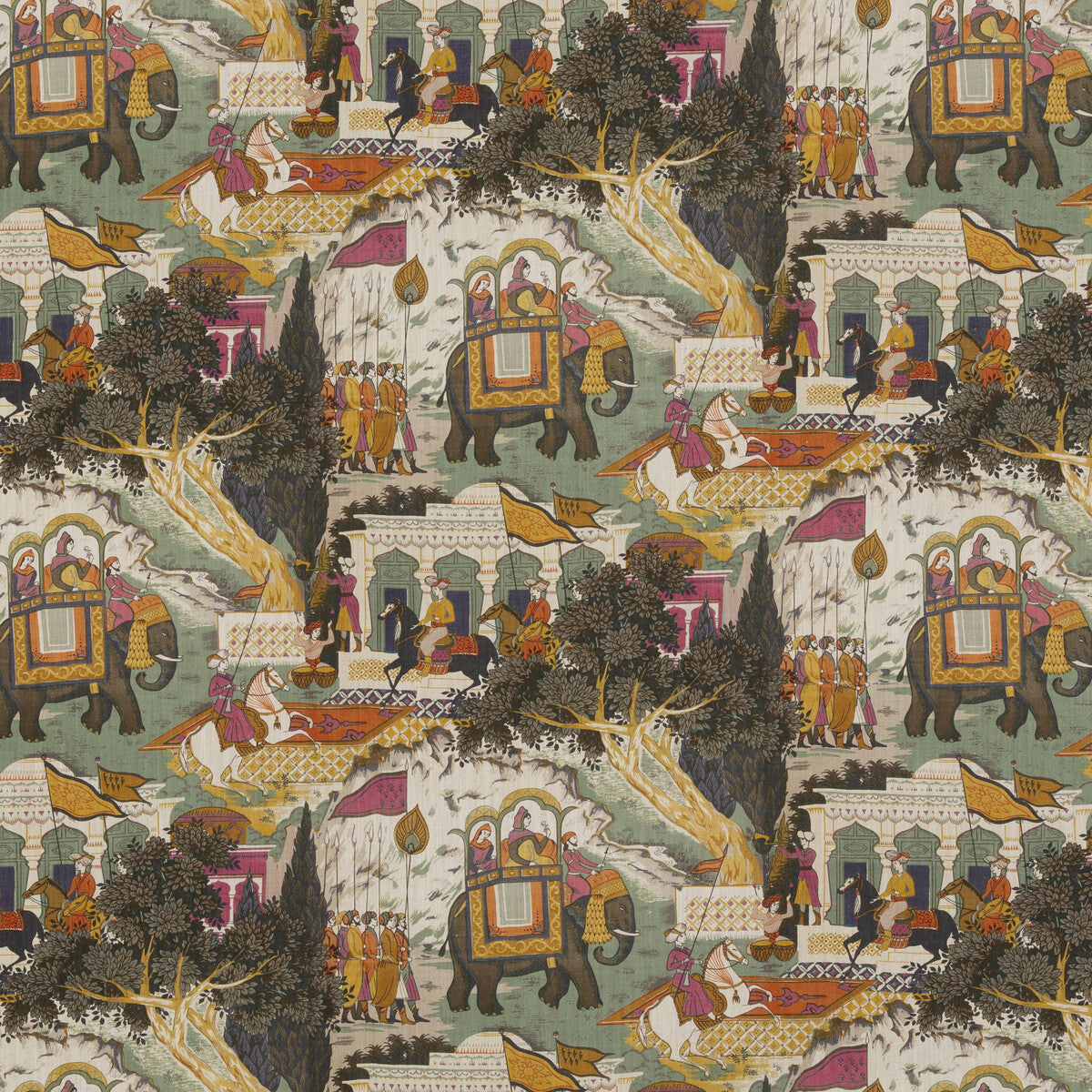 Shalimar fabric in aqua color - pattern BP10927.3.0 - by G P & J Baker in the Caspian collection