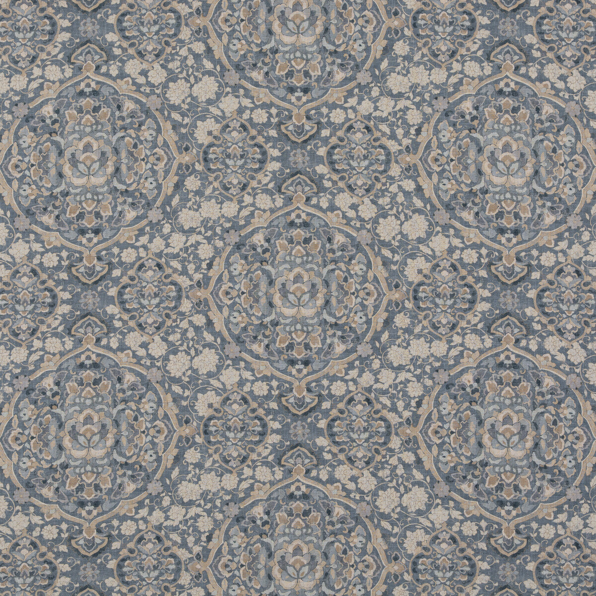 Kiana fabric in blue color - pattern BP10928.1.0 - by G P & J Baker in the Caspian collection