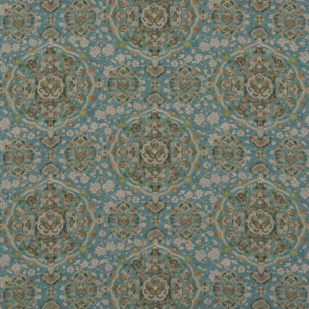 Kiana fabric in teal color - pattern BP10928.2.0 - by G P & J Baker in the Caspian collection