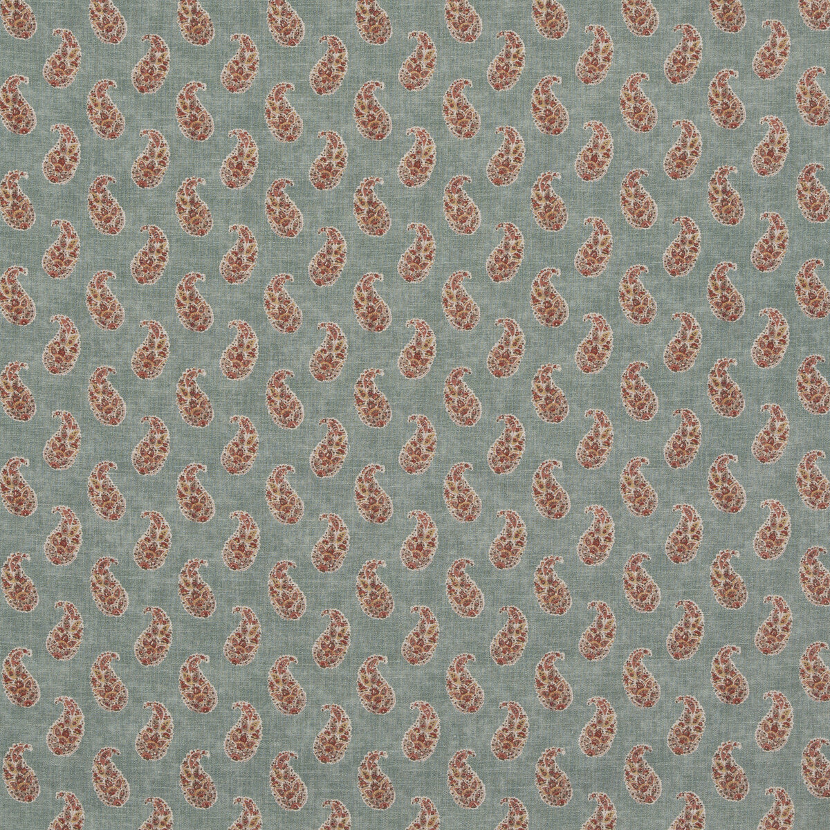 Patola Paisley fabric in aqua color - pattern BP10930.4.0 - by G P & J Baker in the Caspian collection