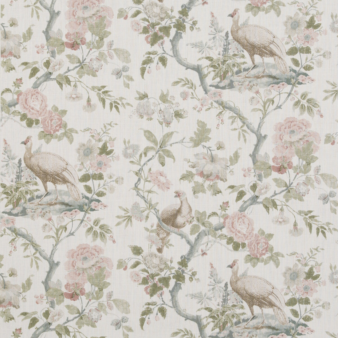 Broughton Rose fabric in blush color - pattern BP10949.2.0 - by G P &amp; J Baker in the Ashmore collection