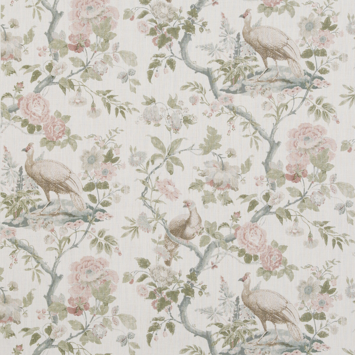 Broughton Rose fabric in blush color - pattern BP10949.2.0 - by G P & J Baker in the Ashmore collection
