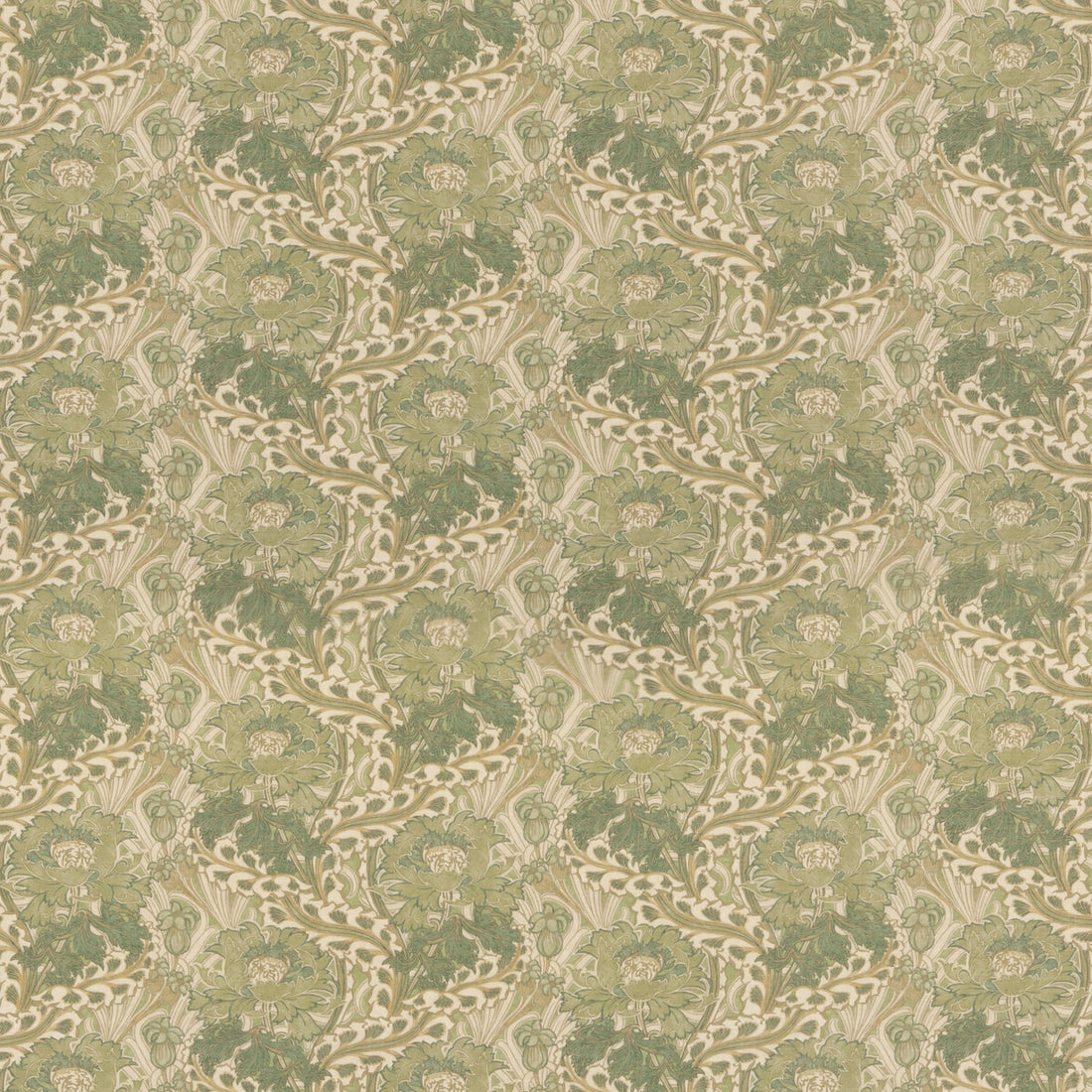 Little Brantwood fabric in green color - pattern BP10983.2.0 - by G P &amp; J Baker in the Original Brantwood Fabric collection